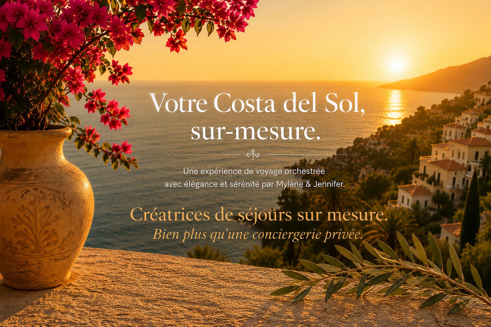 Les Clés des Filles — Votre Costa del Sol, sur-mesure. Une expérience de voyage orchestrée avec élégance et sérénité par Mylène & Jennifer.